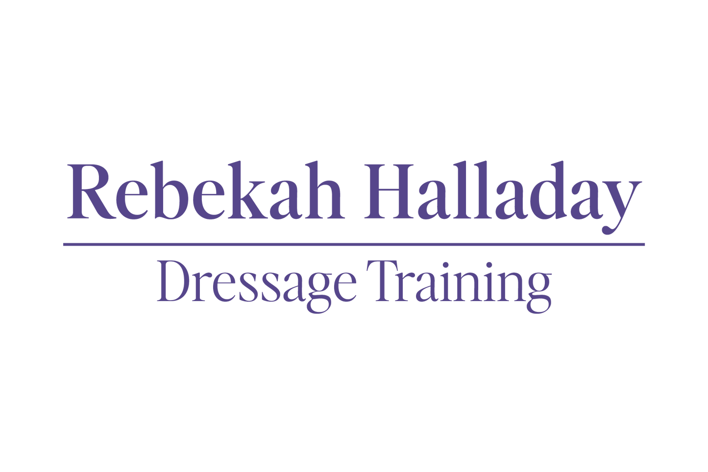 Rebekah Halladay Dressage Training