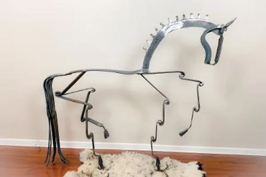 Mario Imperato Metal Horse Artwork